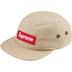 Supreme Military Camp Cap - Tan (front)