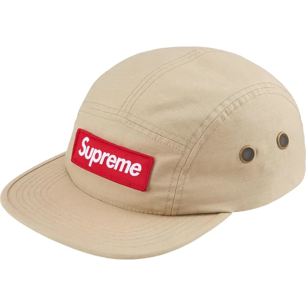 Supreme Military Camp Cap - Tan (front)
