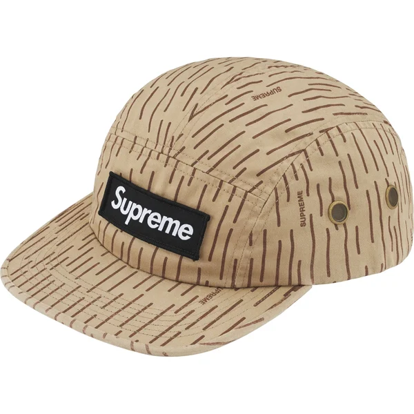 Supreme Military Camp Cap - Tan Raindrop (front)