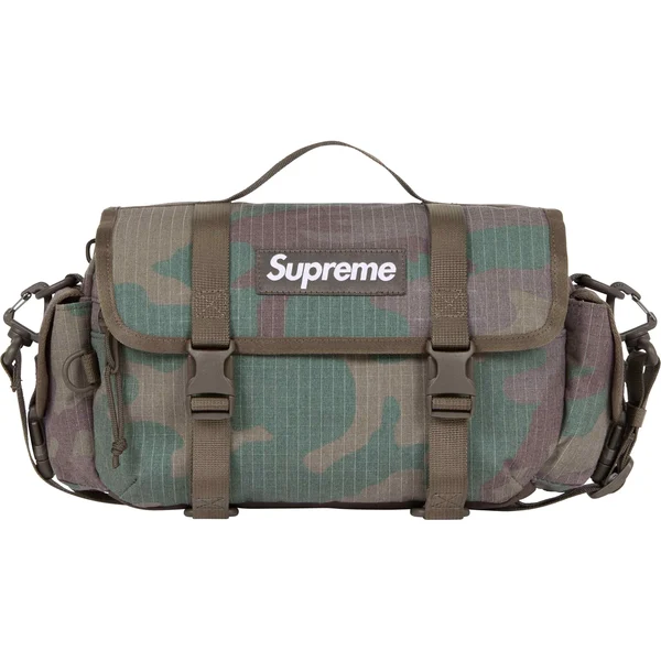 Supreme Mini Duffle Bag - Woodland Camo (front)