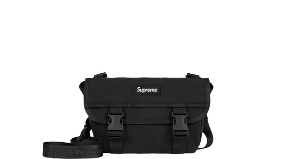 Supreme Mini Messenger Bag - Black (front)