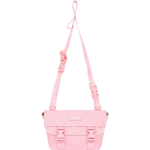 Supreme Mini Messenger Bag - Light Pink (front)