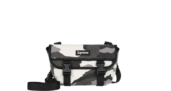 Supreme Mini Messenger Bag - Snow Camo (front)