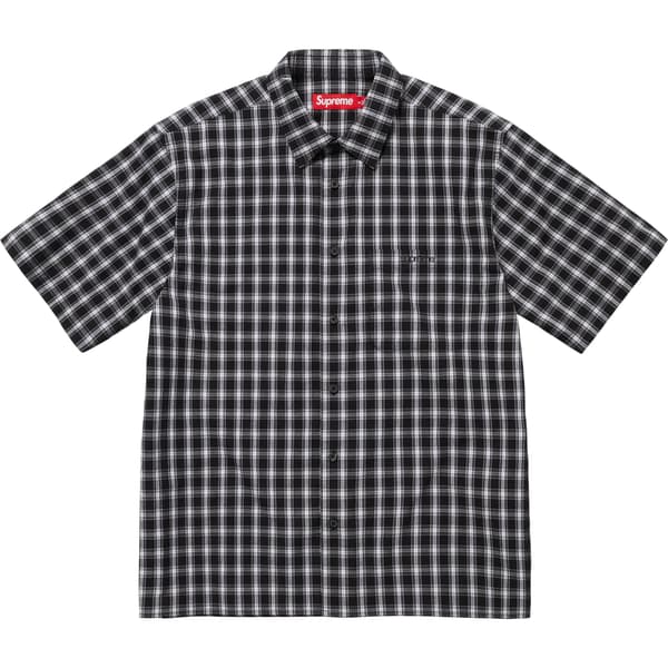 Supreme Mini Plaid S/S Shirt - Black (front)