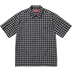Supreme Mini Plaid S/S Shirt - Black (front)