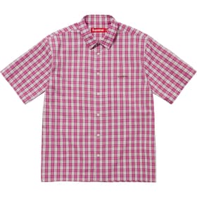 Supreme Mini Plaid S/S Shirt Pink