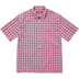 Supreme Mini Plaid S/S Shirt - Pink (front)