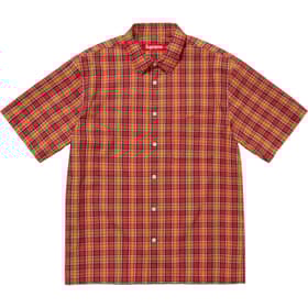 Supreme Mini Plaid S/S Shirt Red
