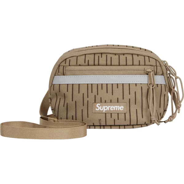 Supreme Mini Side Bag - Tan Raindrop (front)