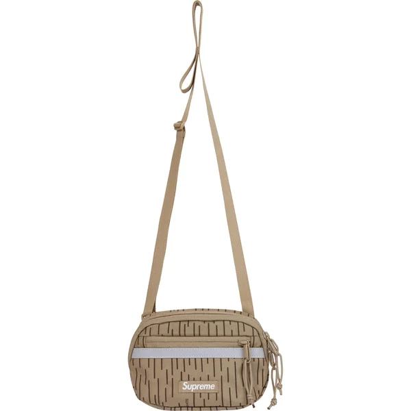 Supreme Mini Side Bag - Tan Raindrop (front)