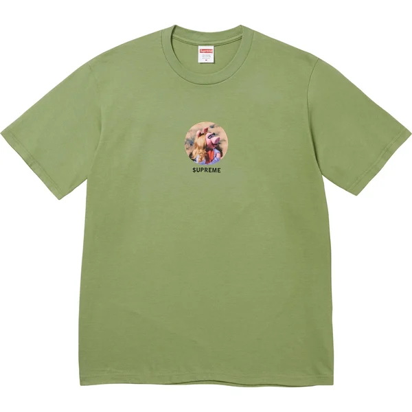 Supreme Miss Piggy Tee - Moss (front)