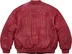 Supreme Mister Cartoon Embroidered Leather Jacket - Burgundy (front)