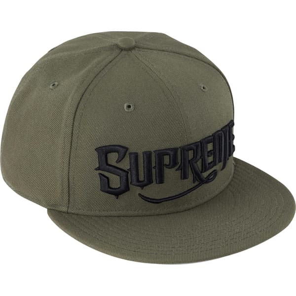 Supreme Mister Cartoon New Era - Olive (front)