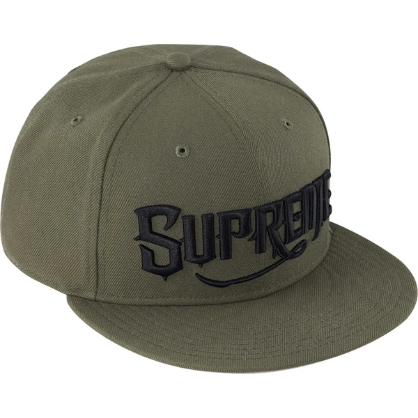 Supreme Mister Cartoon New Era - Olive (front)