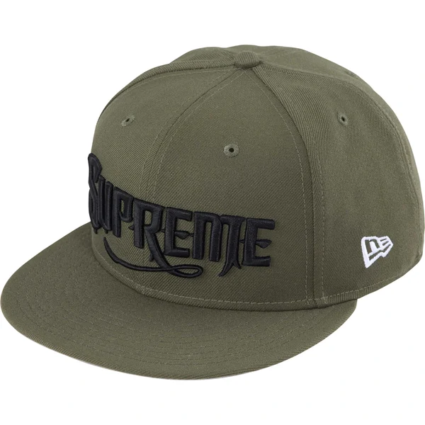 Supreme Mister Cartoon New Era - Olive (front)