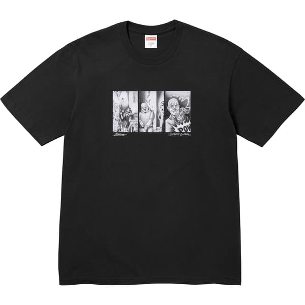 Supreme Mister Cartoon Pow Tee - Black (front)