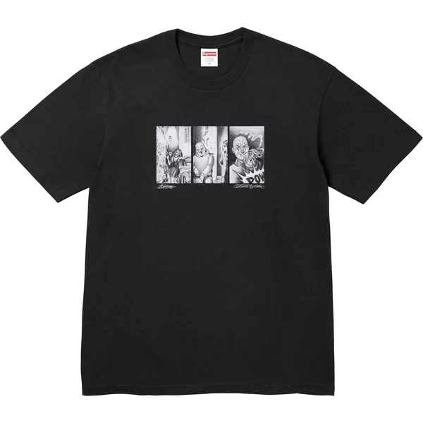 Supreme Mister Cartoon Pow Tee - Black (front)