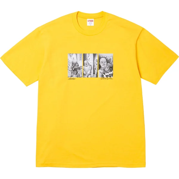Supreme Mister Cartoon Pow Tee - Yellow (front)