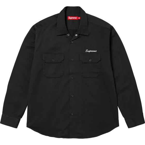Supreme Mister Cartoon Work Shirt - Black (front)