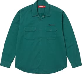 Supreme Mister Cartoon Work Shirt Work Green
