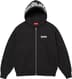 Supreme Mister Cartoon Zip Up Hooded Sweatshirt - Black (front)
