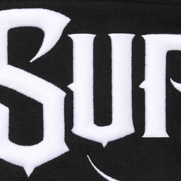 Supreme Mister Cartoon Zip Up Hooded Sweatshirt - Black (front)