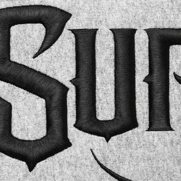 Supreme Mister Cartoon Zip Up Hooded Sweatshirt - Heather Grey (front)