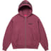 Supreme Mister Cartoon Zip Up Hooded Sweatshirt - Plum (front)