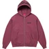 Supreme Mister Cartoon Zip Up Hooded Sweatshirt - Plum (front)