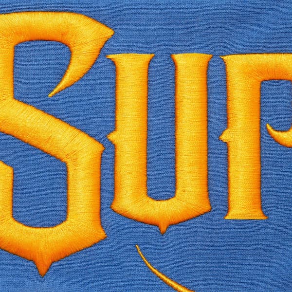 Supreme Mister Cartoon Zip Up Hooded Sweatshirt - Washed Royal (front)