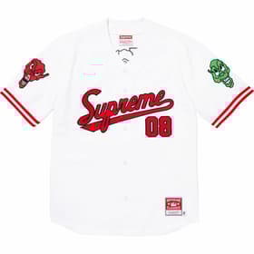 Supreme Mitchell &amp; Ness Downtown Hell Baseball Jersey White