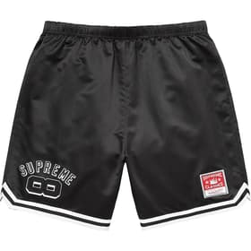 Supreme Mitchell &amp; Ness Satin Basketball Short Black