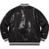 Supreme Mitchell &amp; Ness Sequin Varsity Jacket - Black (front)