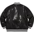 Supreme Mitchell &amp; Ness Sequin Varsity Jacket - Black (front)