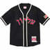 Supreme Mitchell &amp; Ness Wool Baseball Jersey - Black (front)