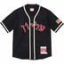 Supreme Mitchell &amp; Ness Wool Baseball Jersey - Black (front)