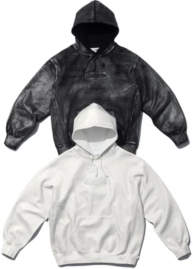 Supreme MM6 Maison Margiela Foil Box Logo Hooded Sweatshirt