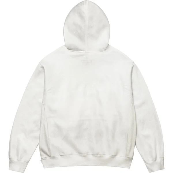 Supreme MM6 Maison Margiela Foil Box Logo Hooded Sweatshirt - White (front)
