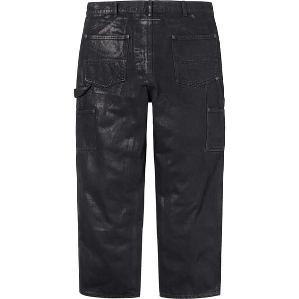 Supreme MM6 Maison Margiela Foil Double Knee Painter Pant - Black (front)