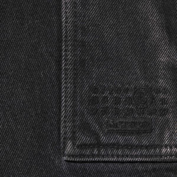 Supreme MM6 Maison Margiela Foil Double Knee Painter Pant - Black (front)