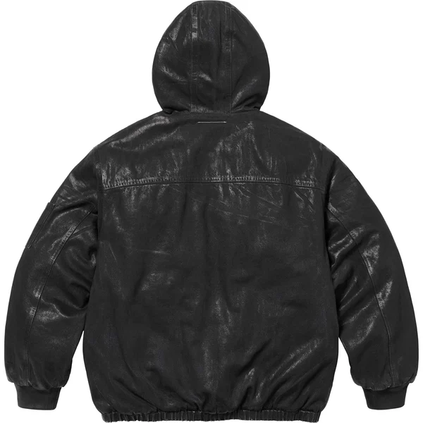 Supreme MM6 Maison Margiela Foil Hooded Work Jacket - Black (front)
