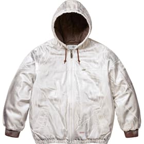 Supreme MM6 Maison Margiela Foil Hooded Work Jacket Natural
