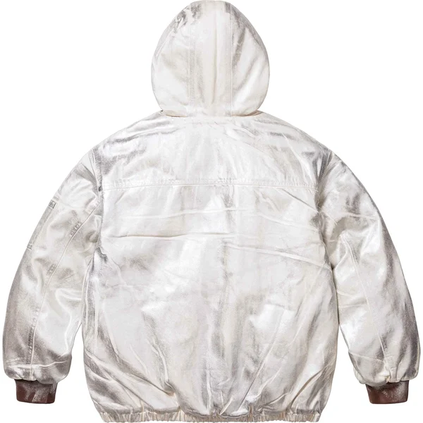 Supreme MM6 Maison Margiela Foil Hooded Work Jacket - Natural (front)
