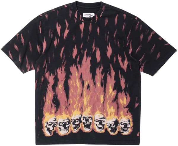 Supreme MM6 Maison Margiela Liquid Blue Oversized Tee - Product Image