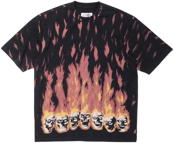 Supreme MM6 Maison Margiela Liquid Blue Oversized Tee - Product Image