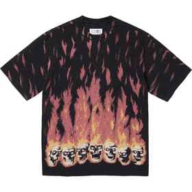 Supreme MM6 Maison Margiela Liquid Blue Oversized Tee Black