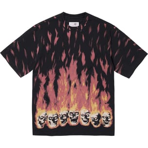 Supreme MM6 Maison Margiela Liquid Blue Oversized Tee Black