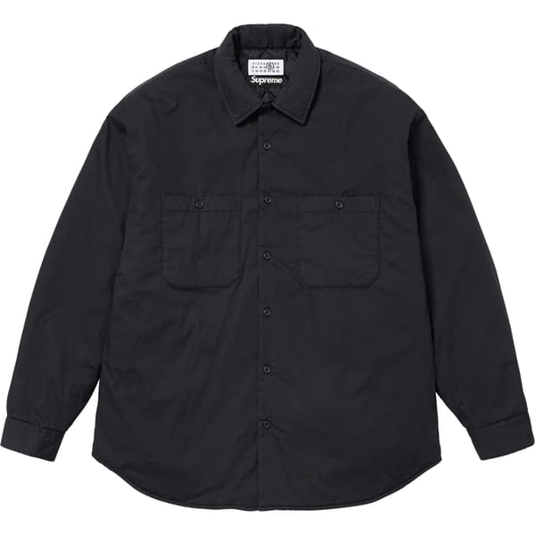 Supreme MM6 Maison Margiela Padded Shirt - Black (front)