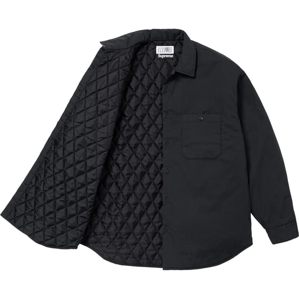 Supreme MM6 Maison Margiela Padded Shirt - Black (front)