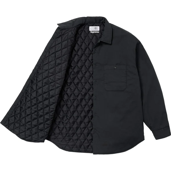 Supreme MM6 Maison Margiela Padded Shirt - Black (front)